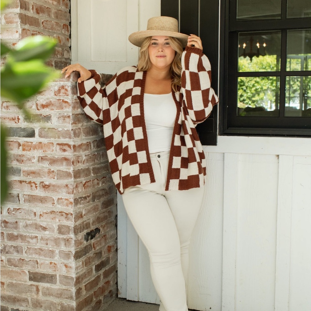 CJLA Clark Terracotta Cardigan sweater